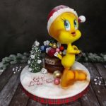Tweety Bird Christmas Cake