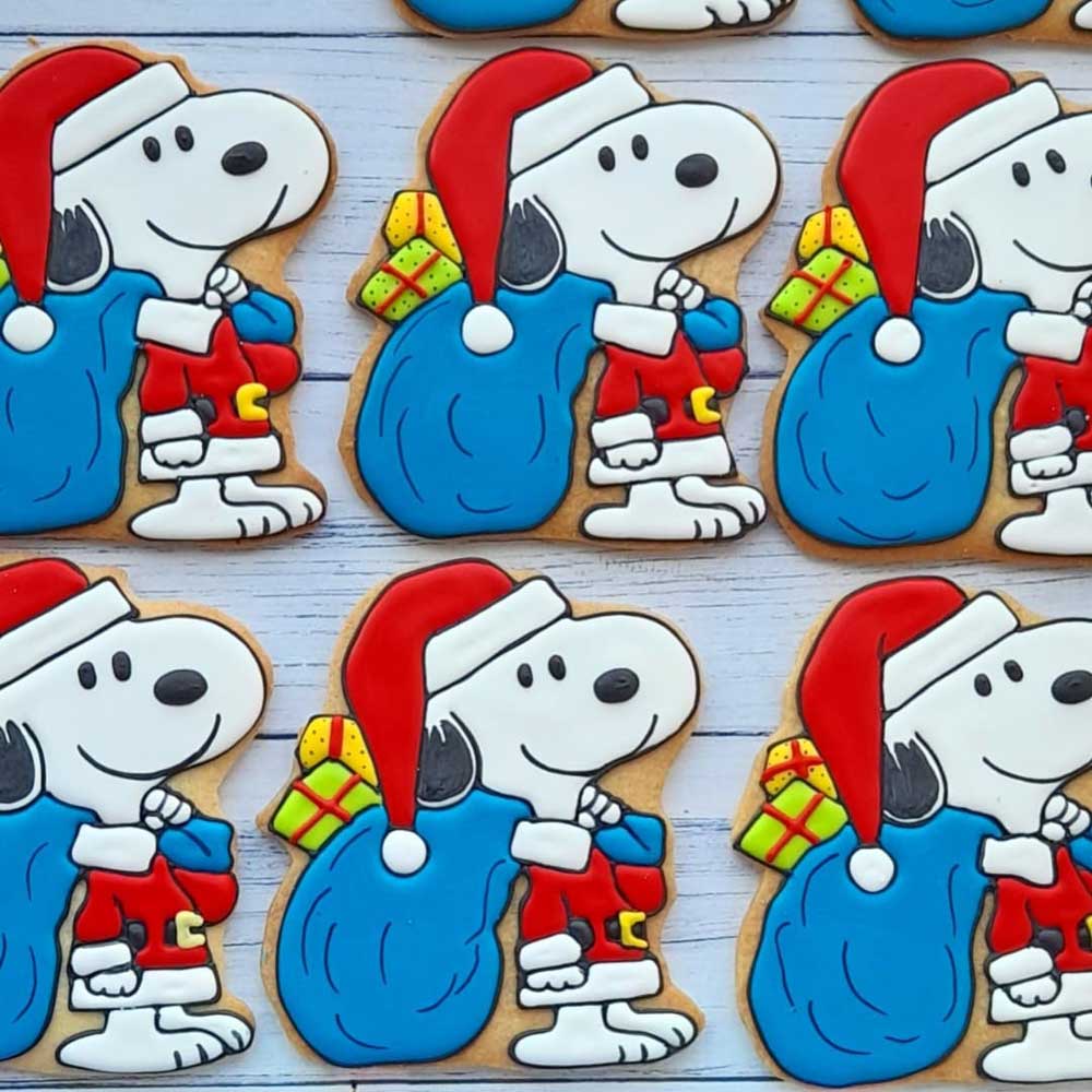 Santa Snoopy Cookies