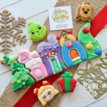 The cute cookies recreate Whoville from How The Grinch Stole Christmas