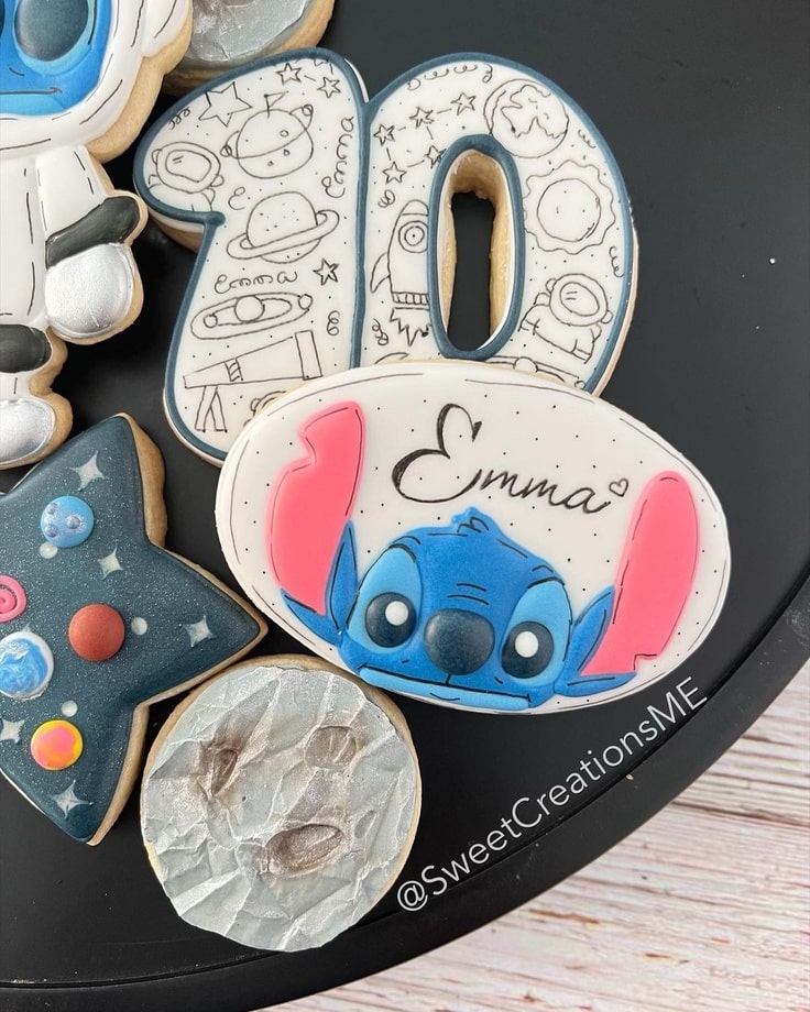 Stitch 10th Birthday Cookies