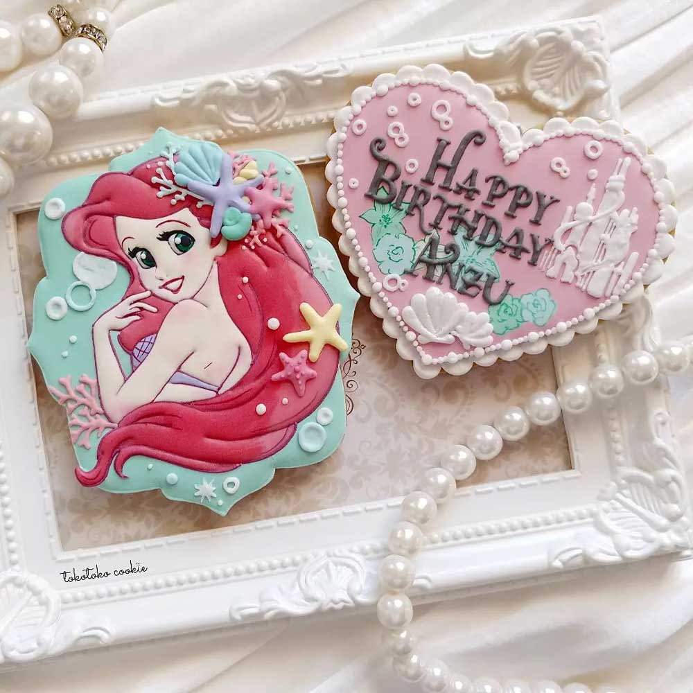 Ariel Birthday Cookies