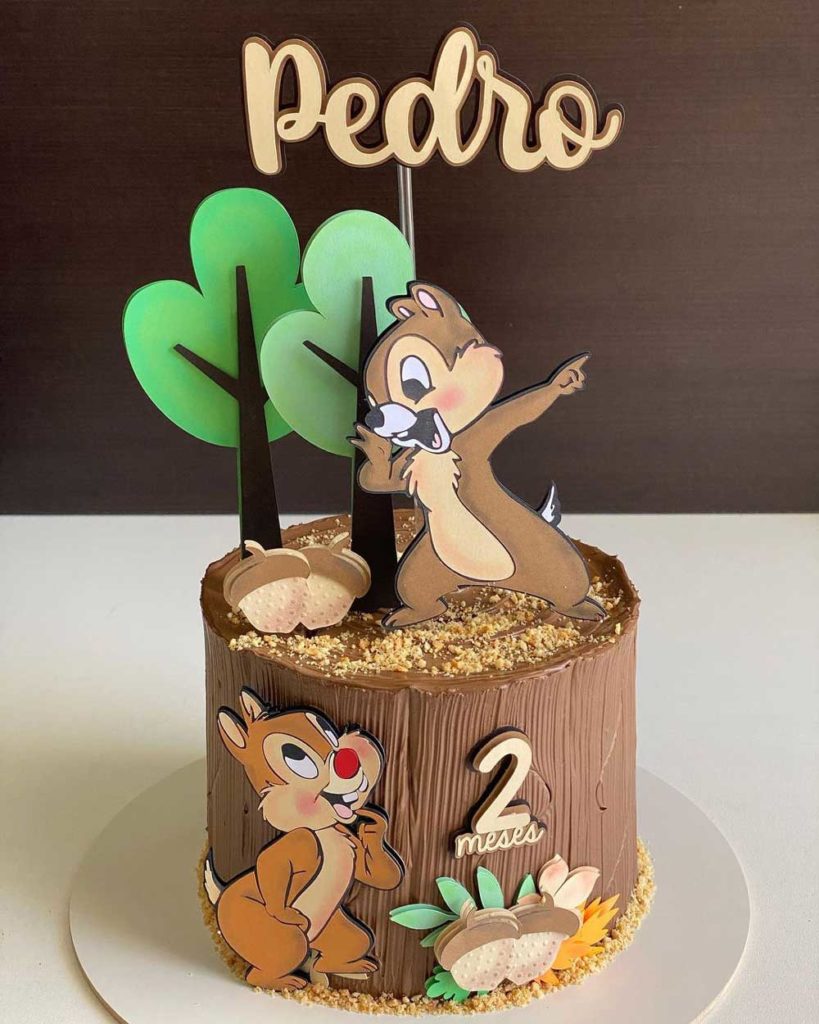 Chip and Dale Birthday Cake