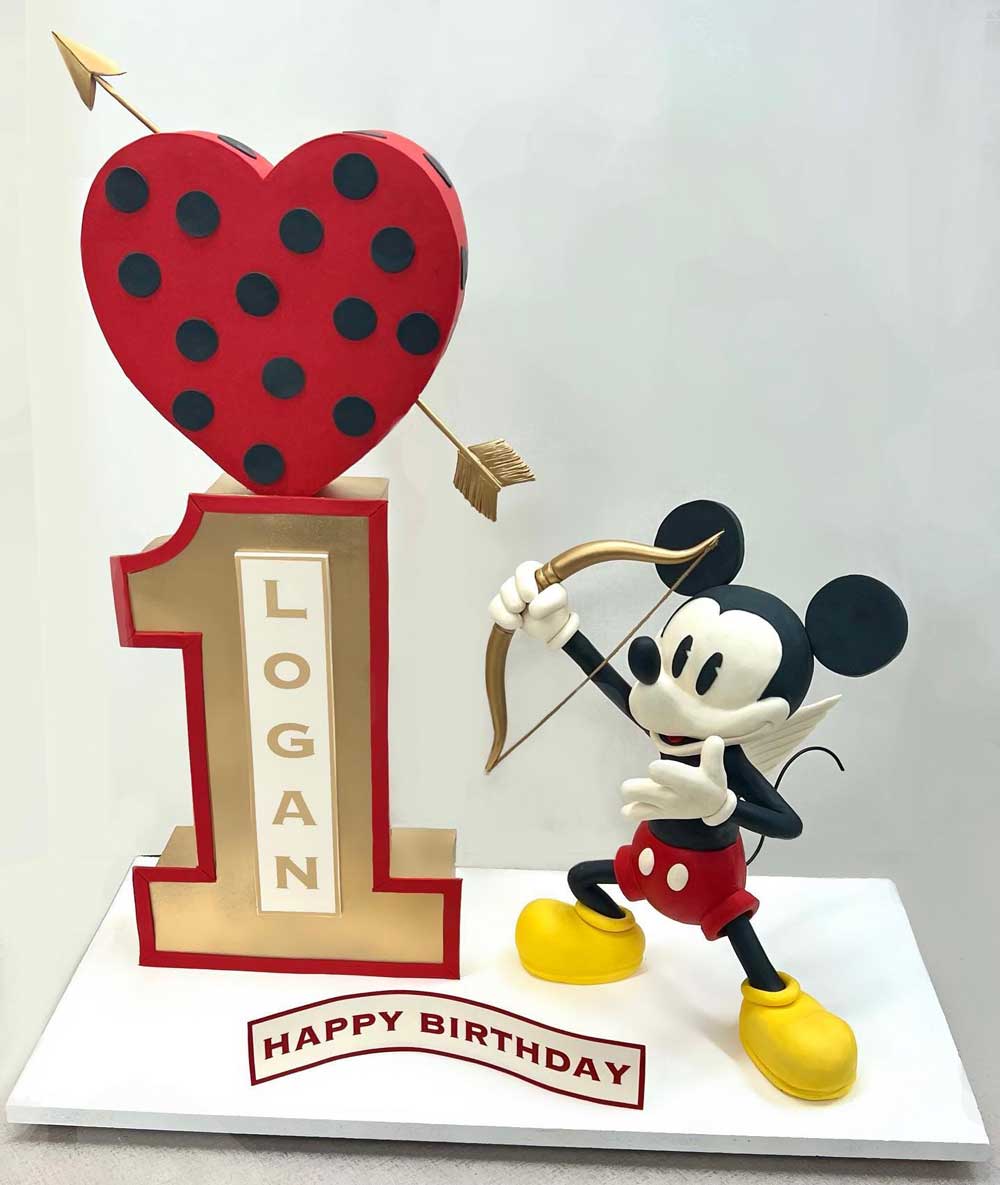 Cupid Mickey Mouse Cake