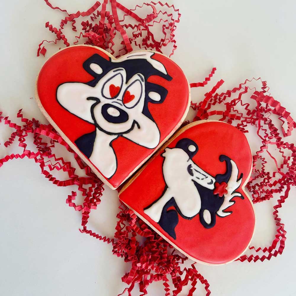 Pepe Le Pew Heart Cookies