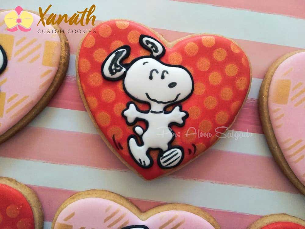 Snoopy Heart Cookies