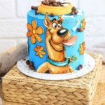 Scooby Snacks & Flowers Cake
