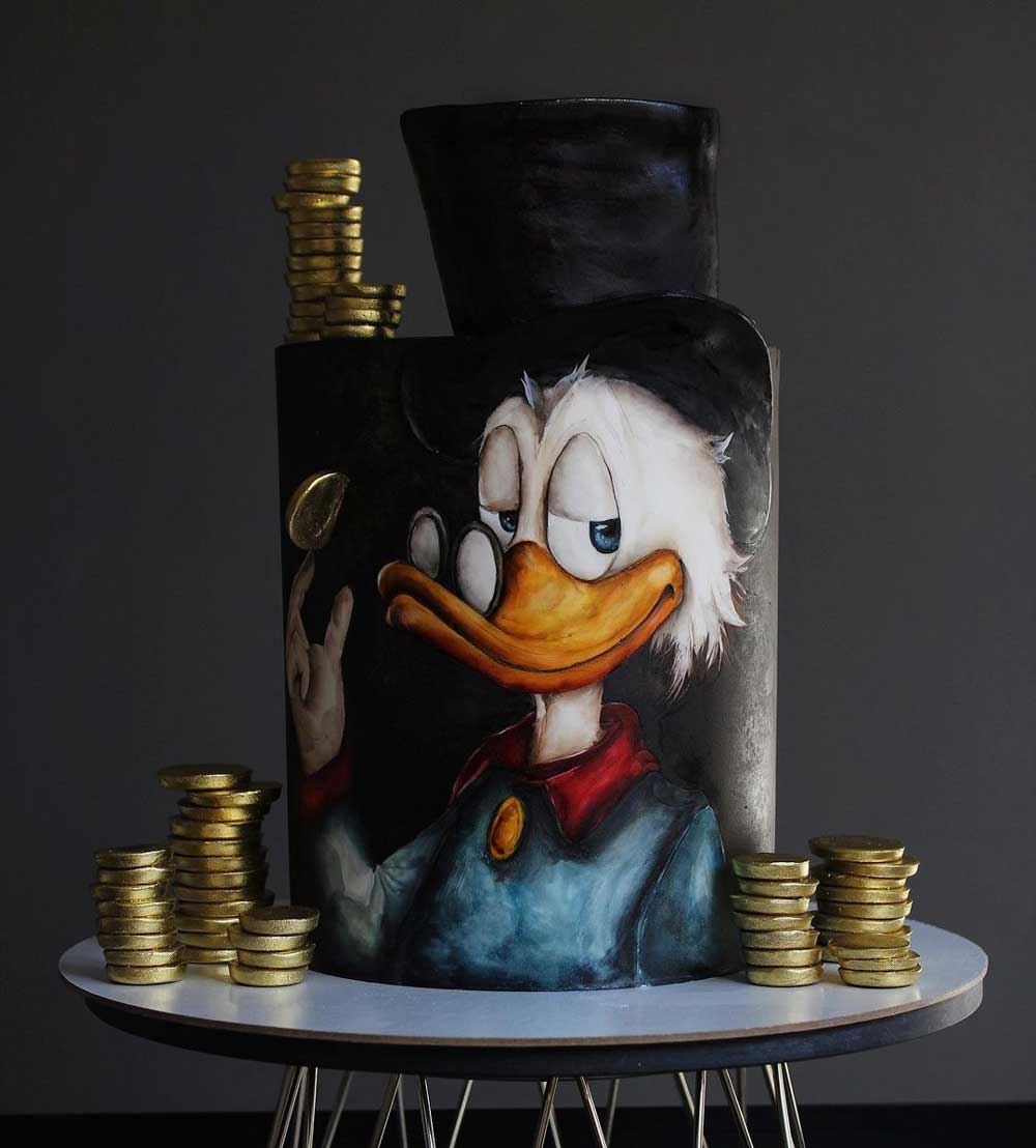 Gold Coin & Scrooge McDuck Cake