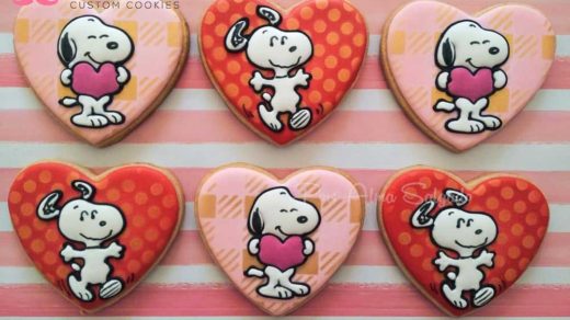 Snoopy Heart Cookies
