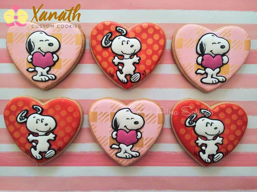 Snoopy Heart Cookies