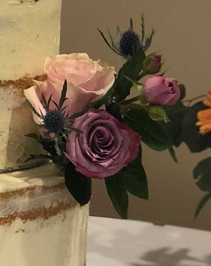 How To Make a Barrel Semi-Naked Wedding Cake With Fresh Flower Corsages