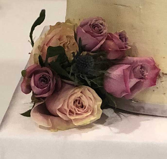 How To Make a Barrel Semi-Naked Wedding Cake With Fresh Flower Corsages
