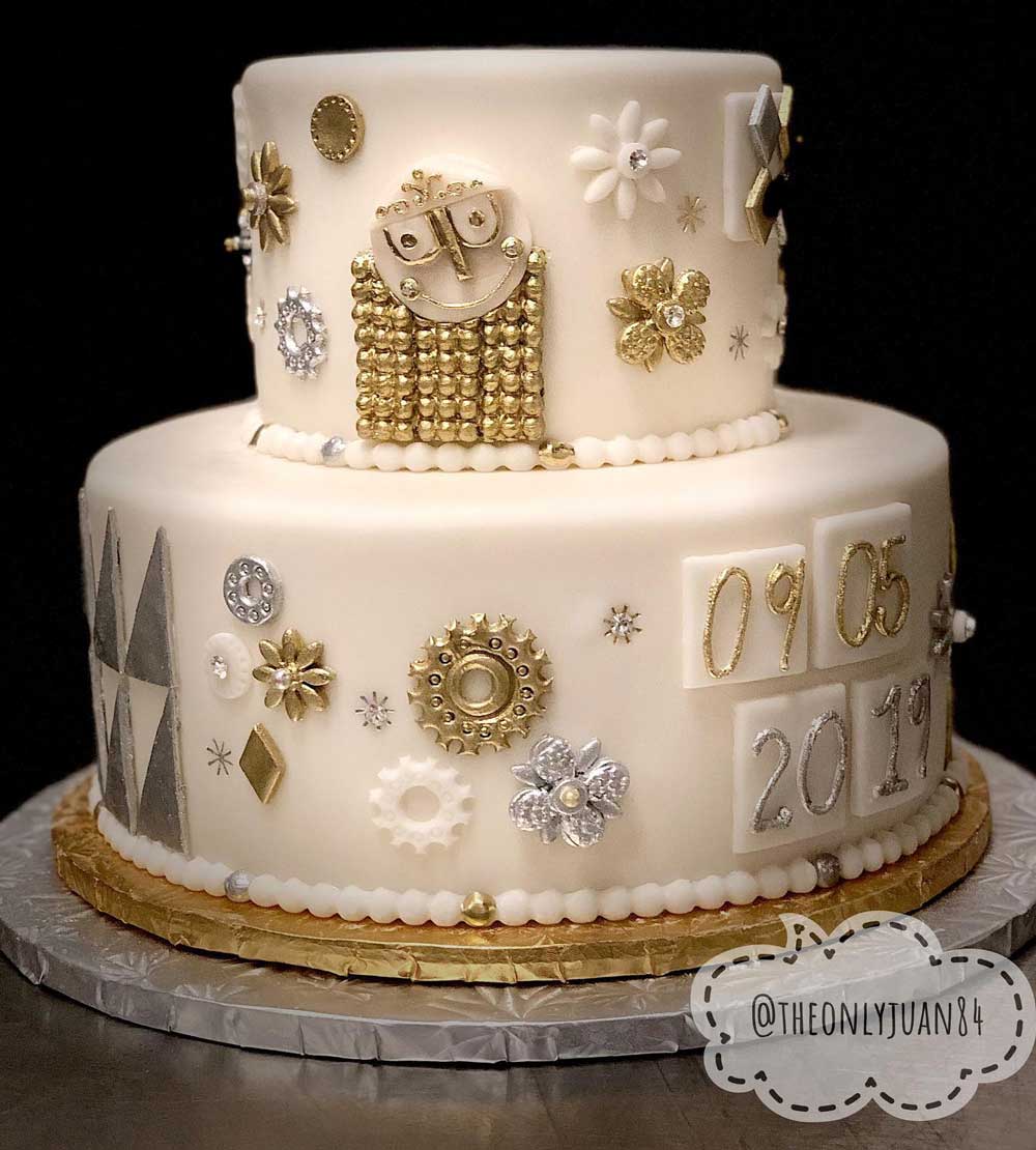 Its A Small World Wedding Cake