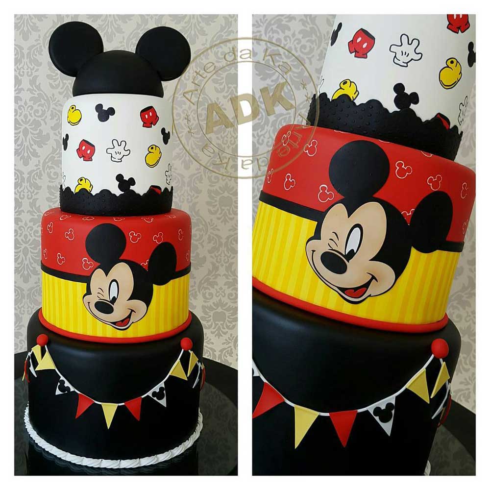 Winking Mickey Mouse Cake