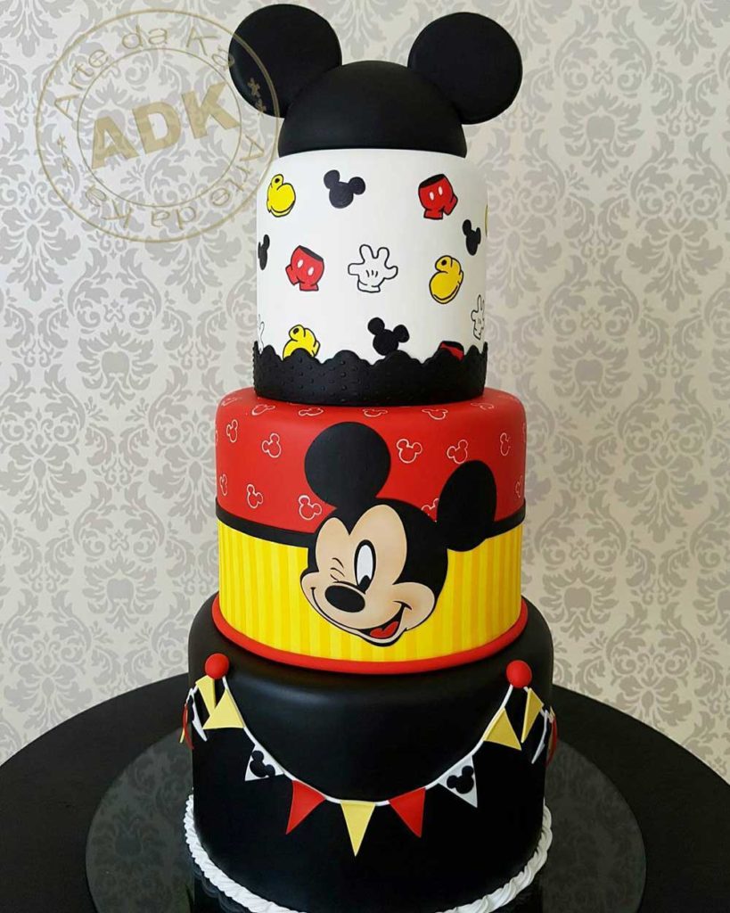 Winking Mickey Mouse Cake