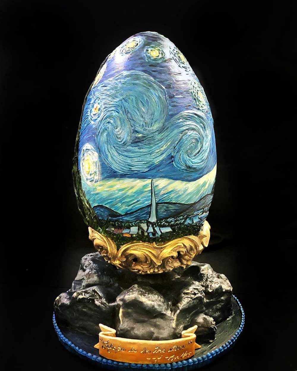 Starry Night Easter Egg