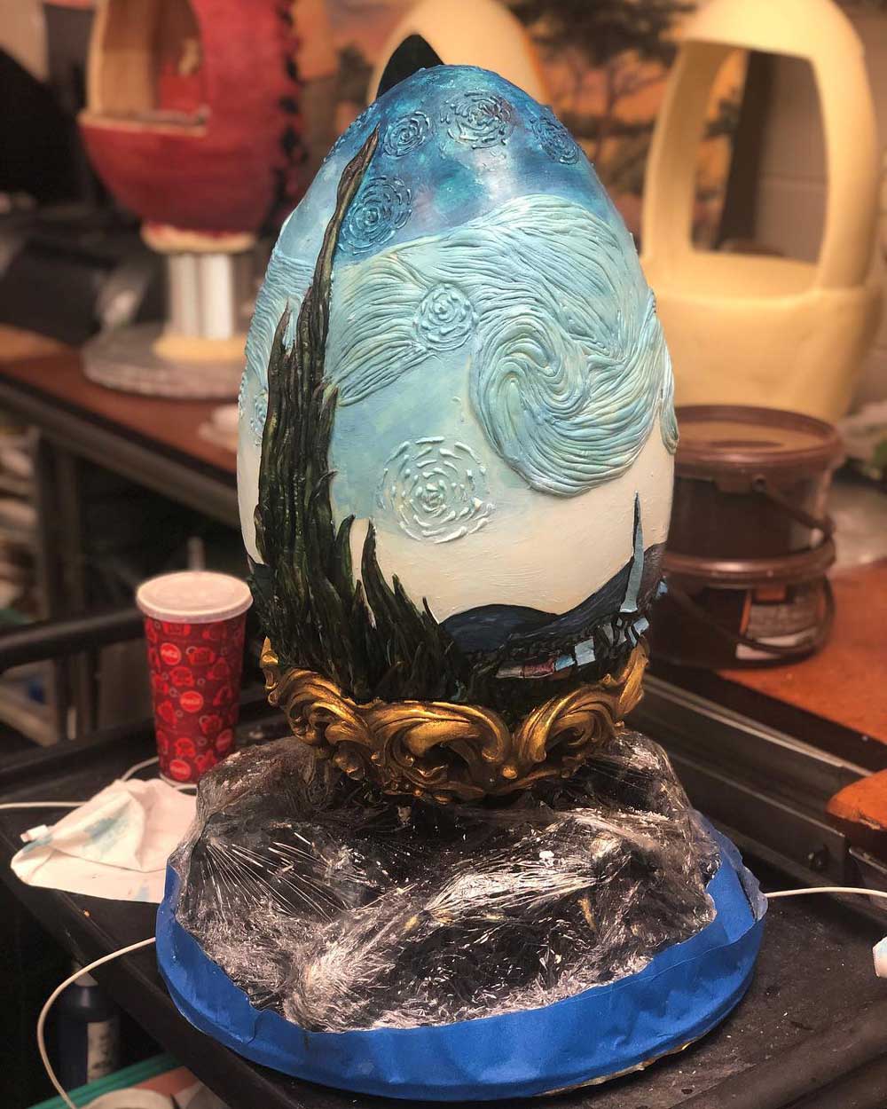 Starry Night Easter Egg