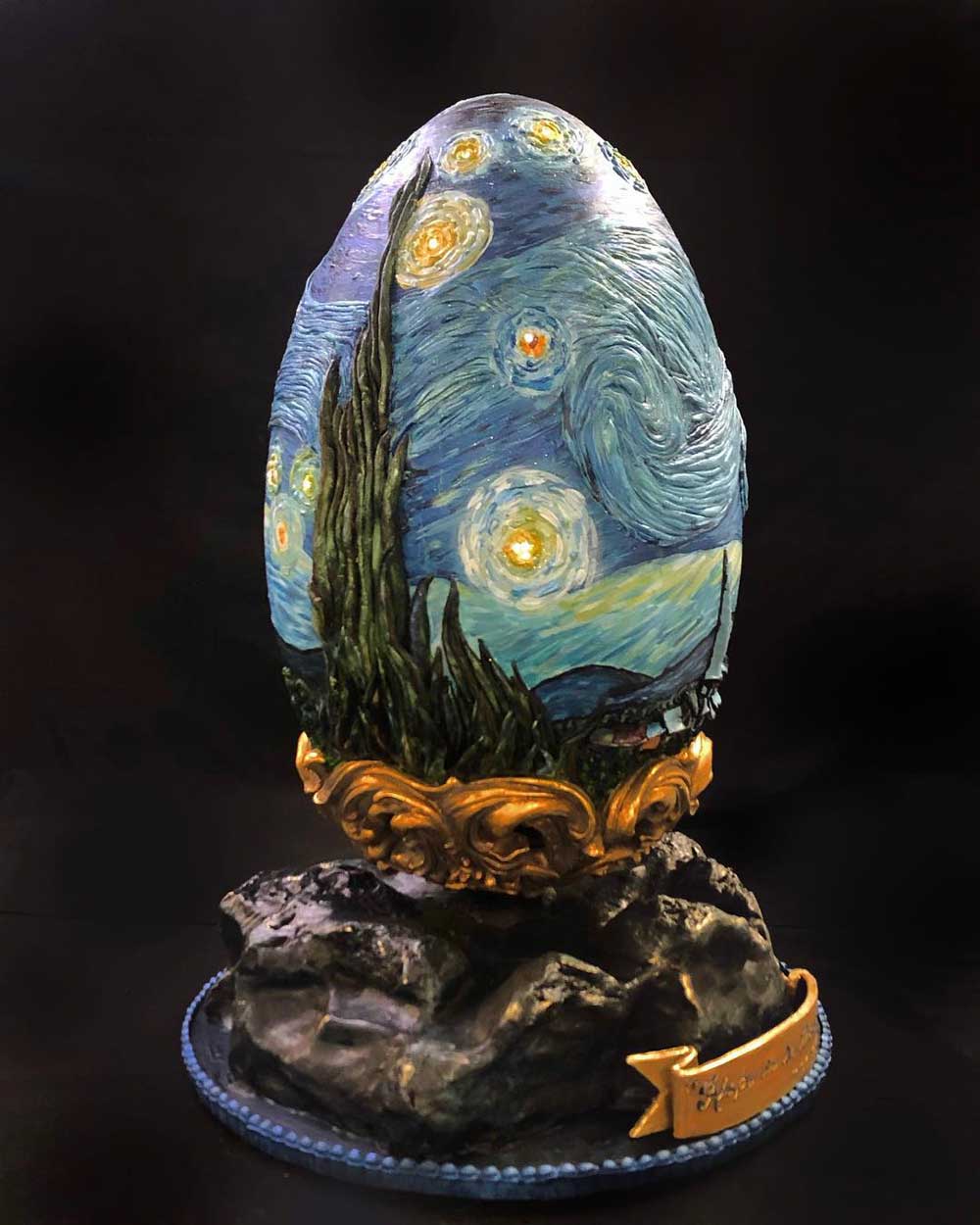 Starry Night Easter Egg