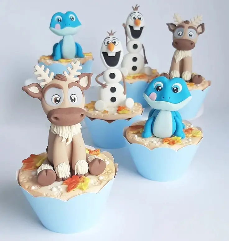 Sven, Bruni & Olaf Cupcakes