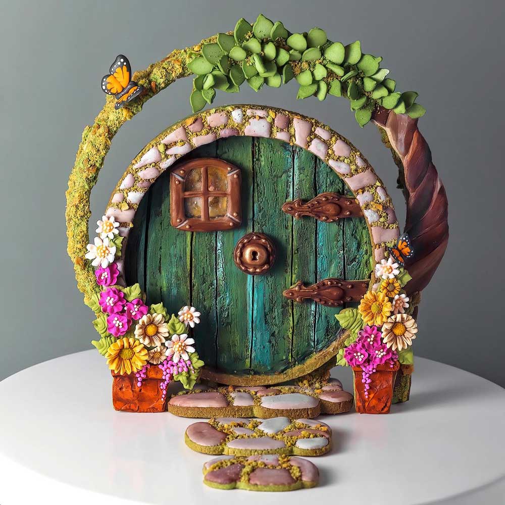 3-D Hobbit Hole Door Cookie