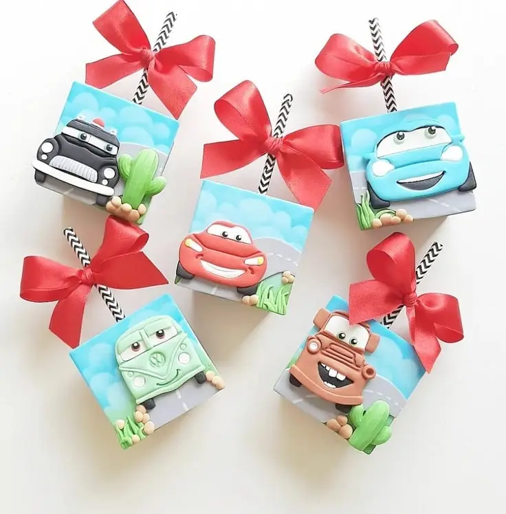 Cars Cakes On A Stick
