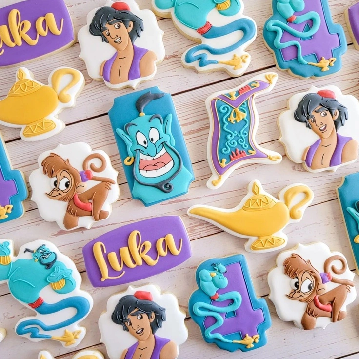 Aladdin 4th Birthday Cookies
