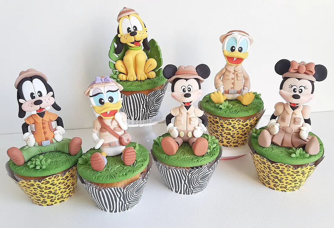 Mickey & Friends Safari Cupcakes