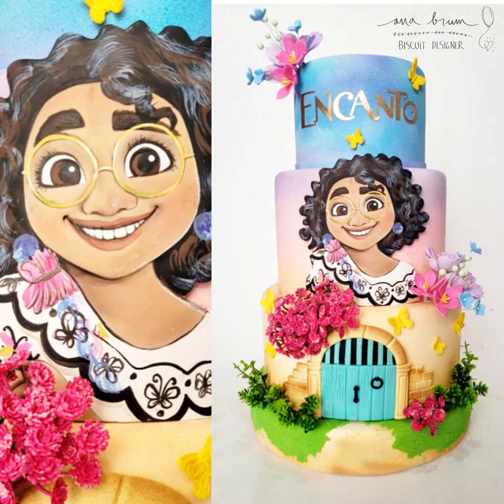 Encanto Cake with Mirabel and the door from Casa Madrigal
