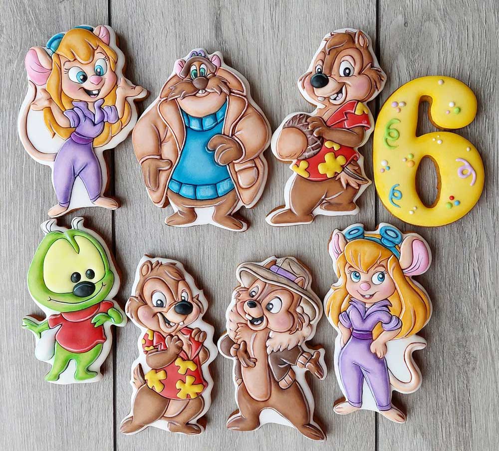 Disney Rescue Rangers Birthday cookies