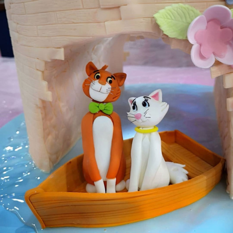 Aristocats movie scenes cake