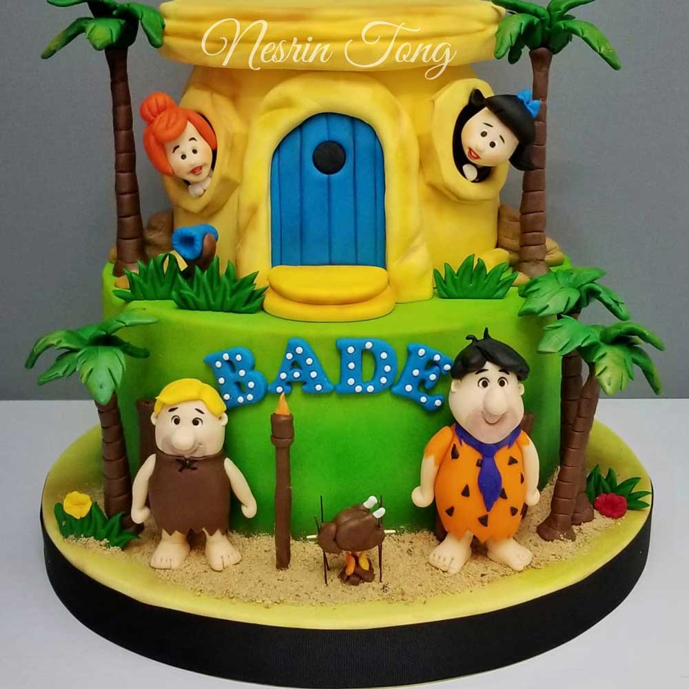 Flintstones birthday cake