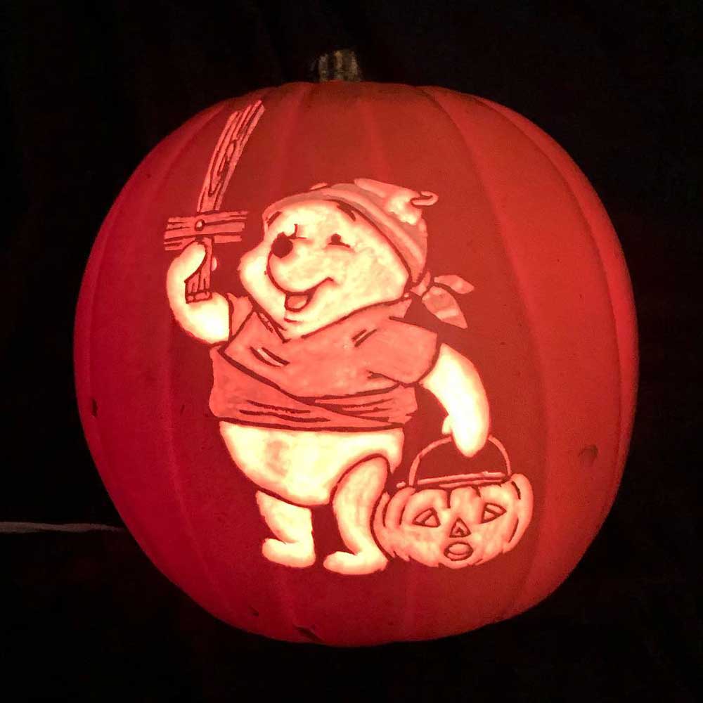 Pirate Pooh Pumpkin Carving
