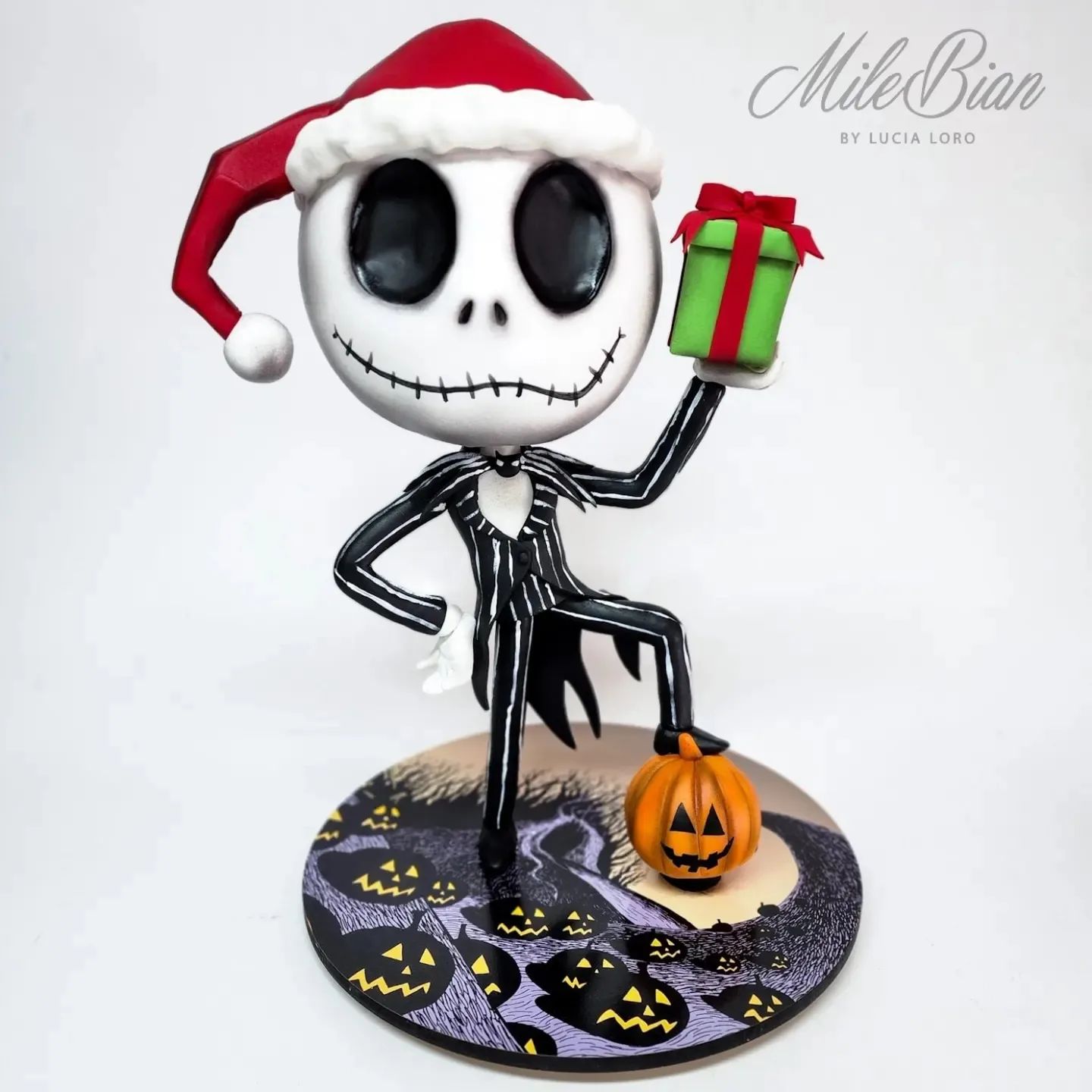 Santa Jack Skellington Cake