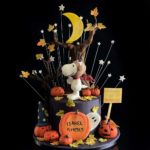 Orange and Black Hotel Transylvania Cake