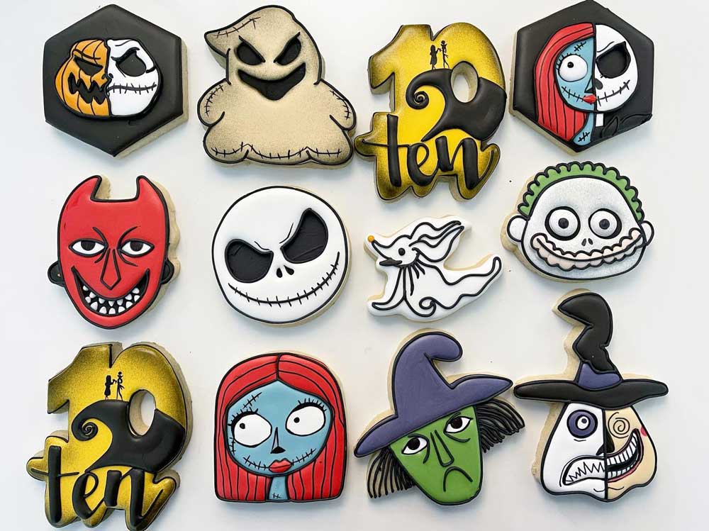 Tenth Birthday Nightmare Before Christmas Cookies