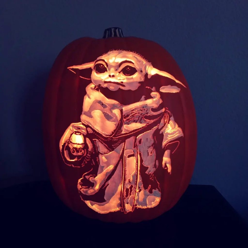 Baby Yoda Pumpkin