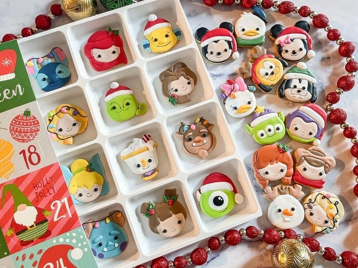 Disney Advent Calendar Cookies