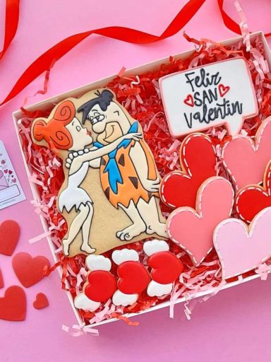 Flintstones Valentine Cookies