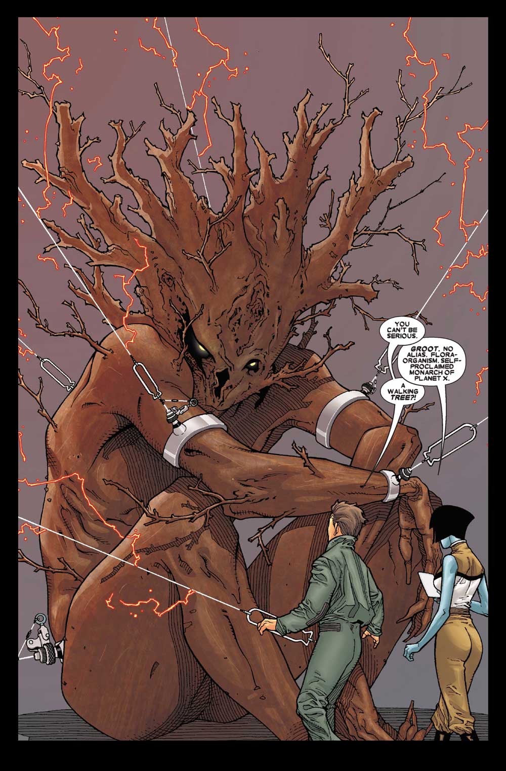 Starlord meets Groot