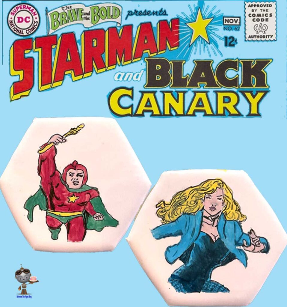 Starman & Black Canary Cookies