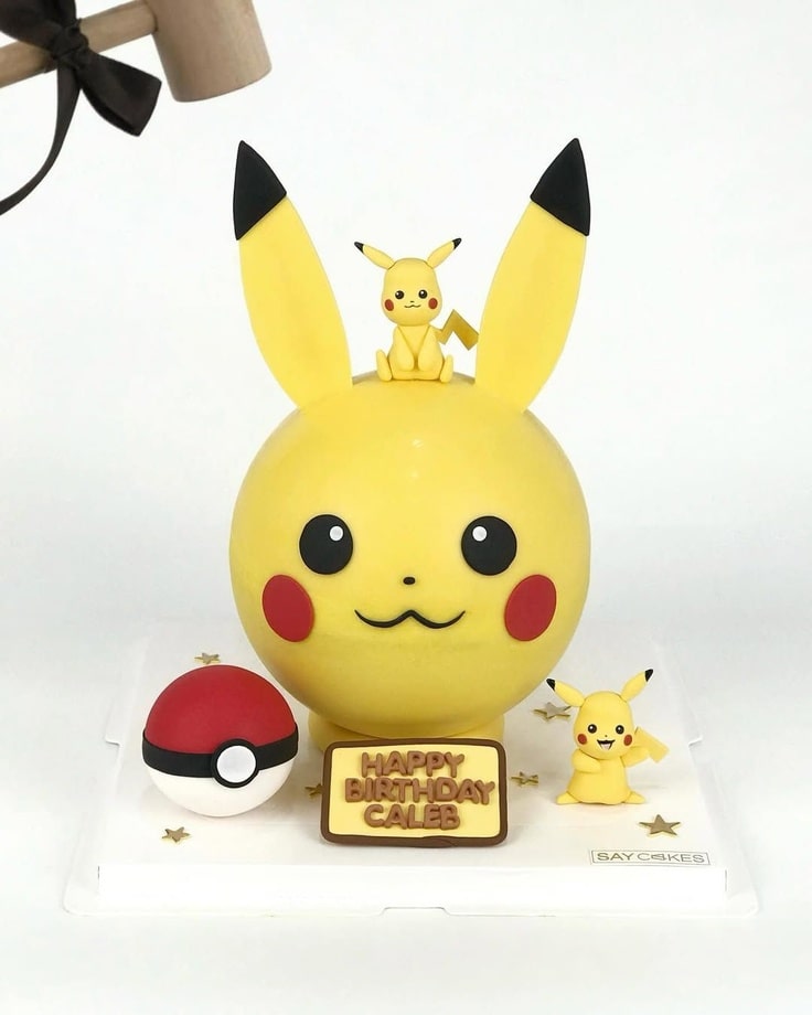 This Pikachu Bombshell is filled with candy inside.