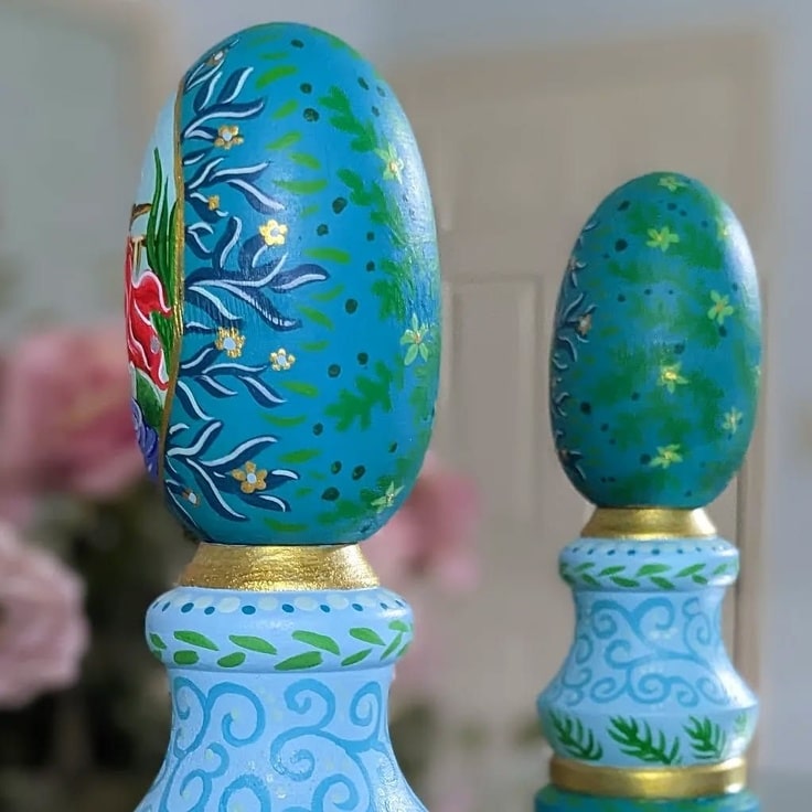 Side View of the Little Mermaid Easter Egg