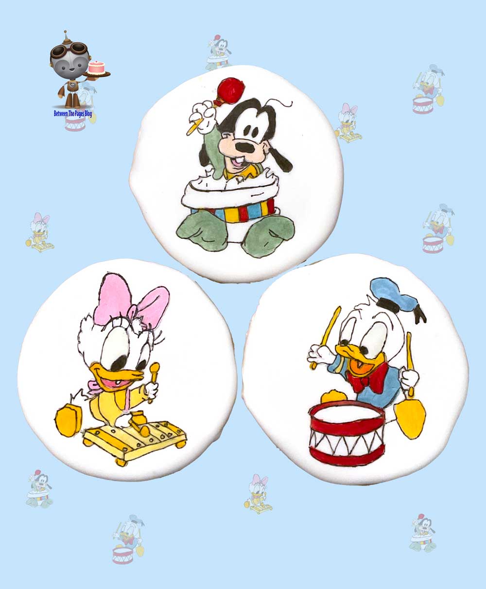 Baby Donald, Baby Daisy, and Baby Goofy Music Cookies