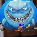 Bruce The Shark Painted Pumpkin