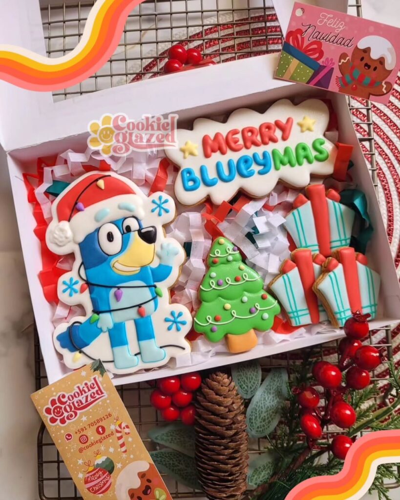 Bluey Christmas Cookie Box