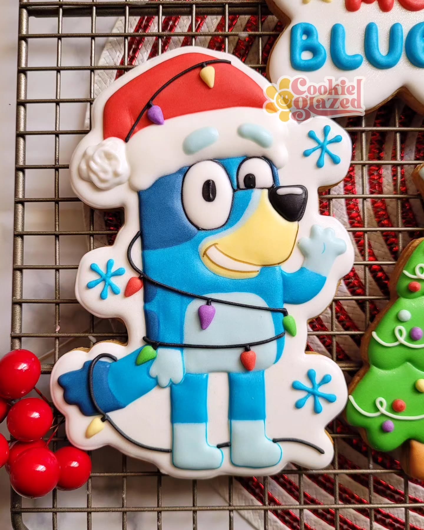 Bluey Christmas Cookie