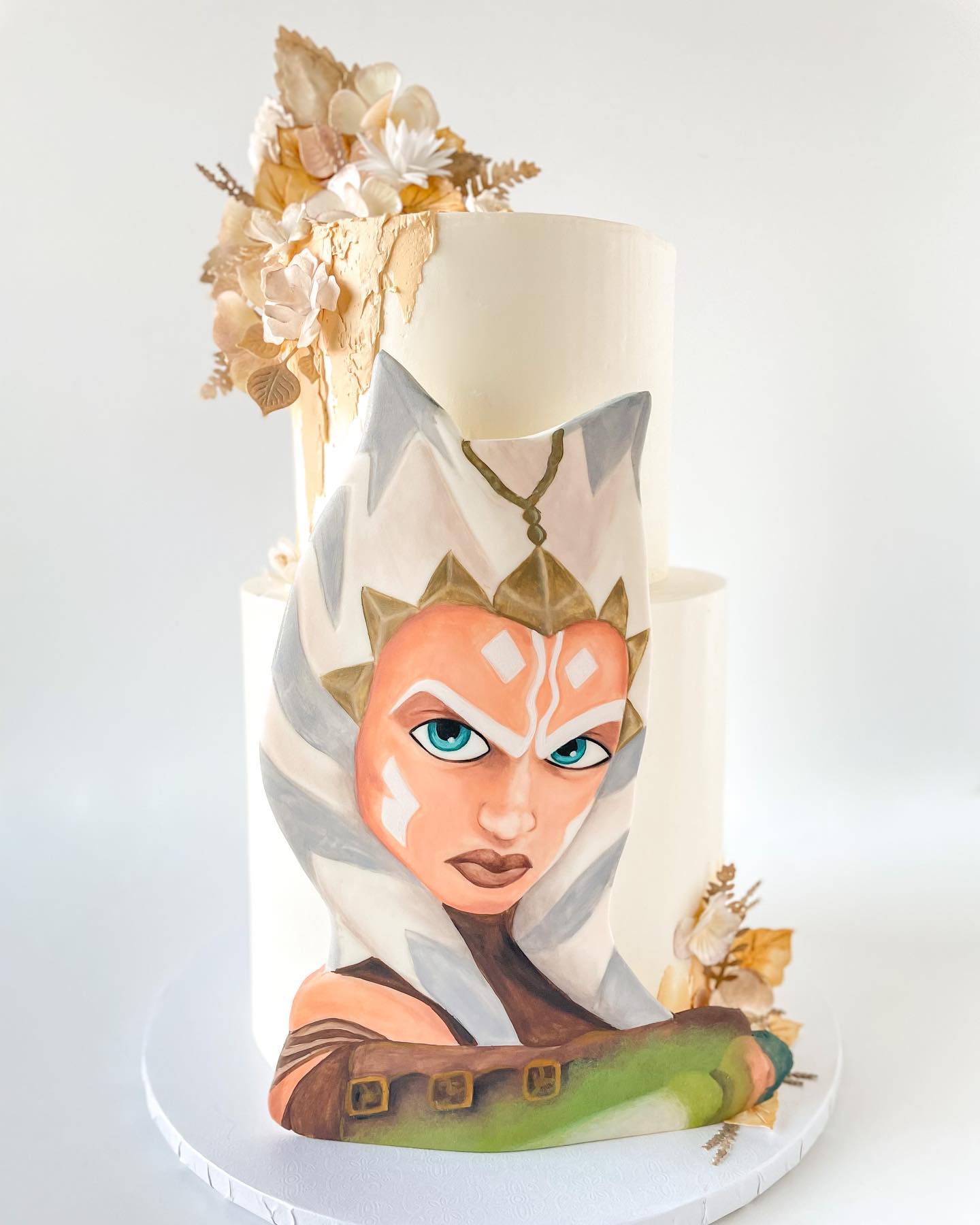 Hand Painted Ahsoka Tano Cake