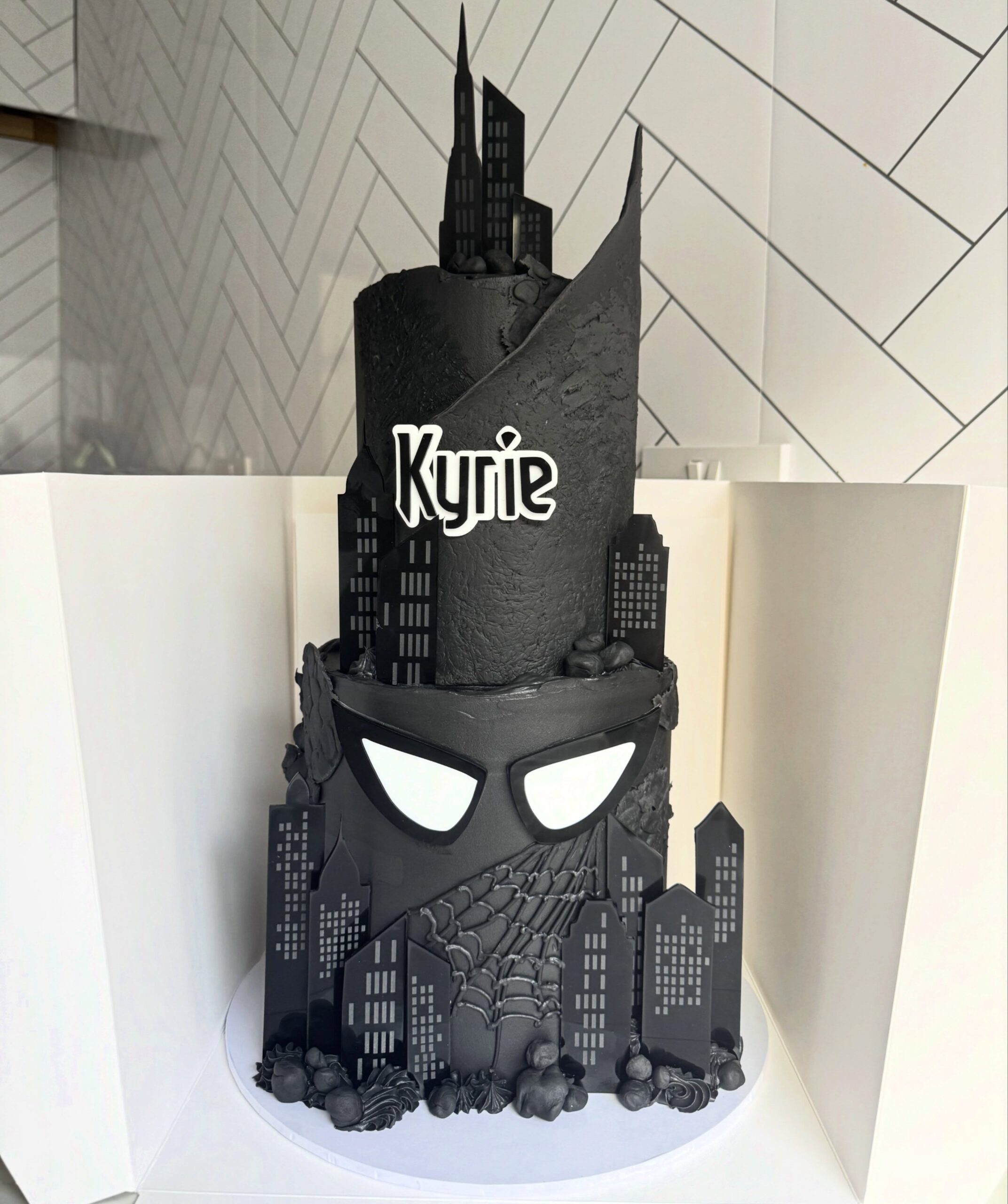 Spider-Man Noir Cake