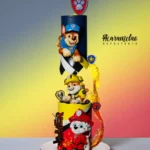 Fire Themed Gravity Defying PAW Patrol Birthday Cake