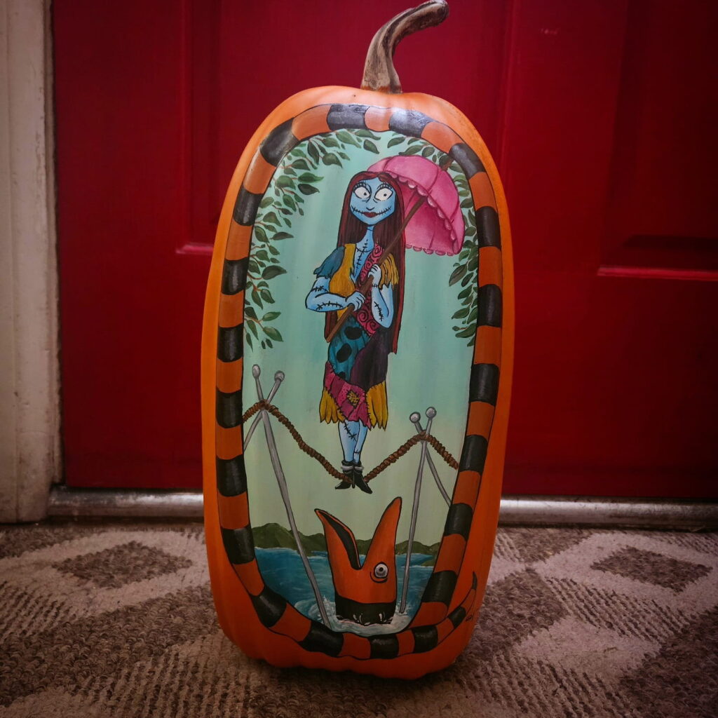 Stretching Room Portrait Pumpkin